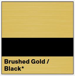 Brushed Gold/Black LASERMAX 1/8IN - Rowmark LaserMax